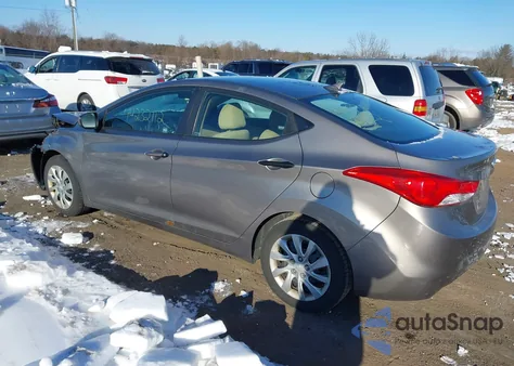 2011 Hyundai Elantra Gls from USA, damaged, VIN 5NPDH4AE1BH016936